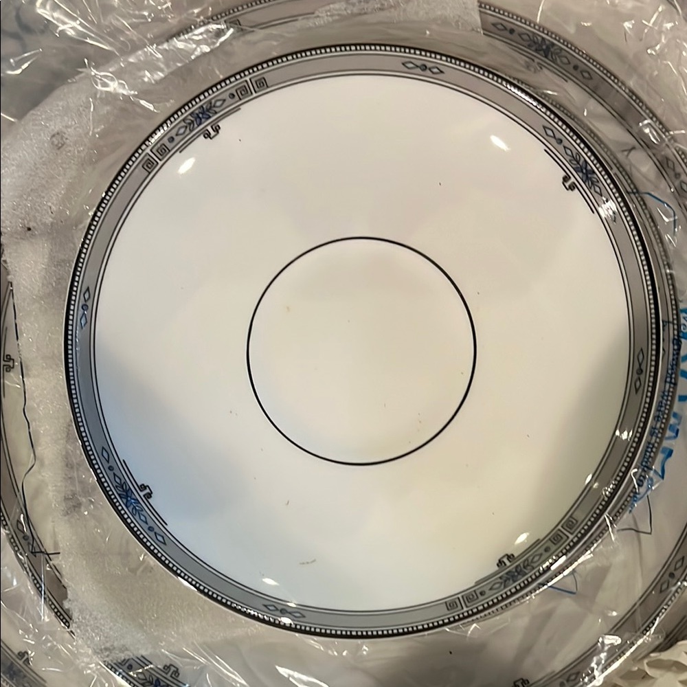 Wedgwood White and Black Dinner Plate